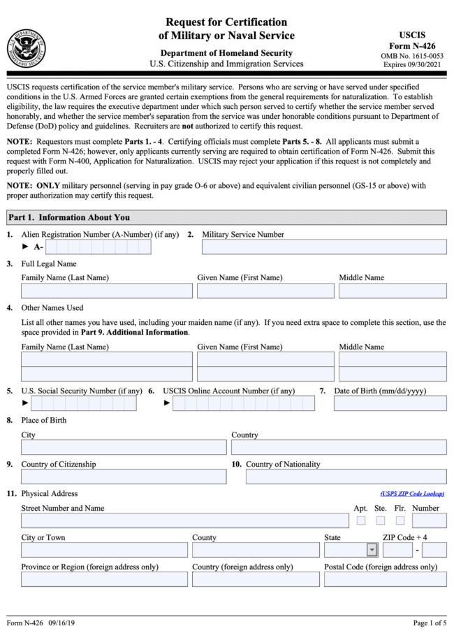 Citizenship Through Military Service: Benefits and Process