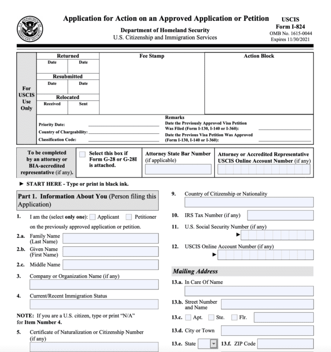 Form I-824 Explained | Filing Tips, Fees & Processing Time