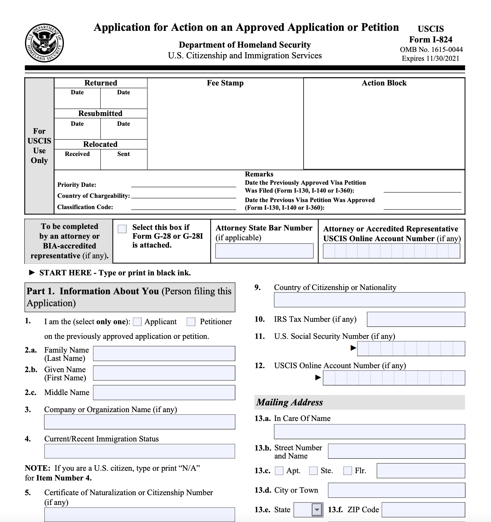 Form I824 Explained Filing Tips, Fees & Processing Time