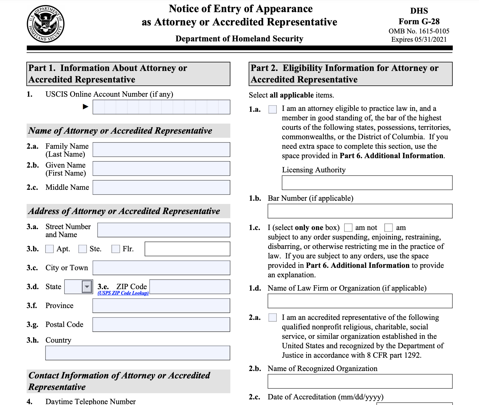 Complete Guide To Form G 28 Notice Of Entry Of Appearance As Attorney