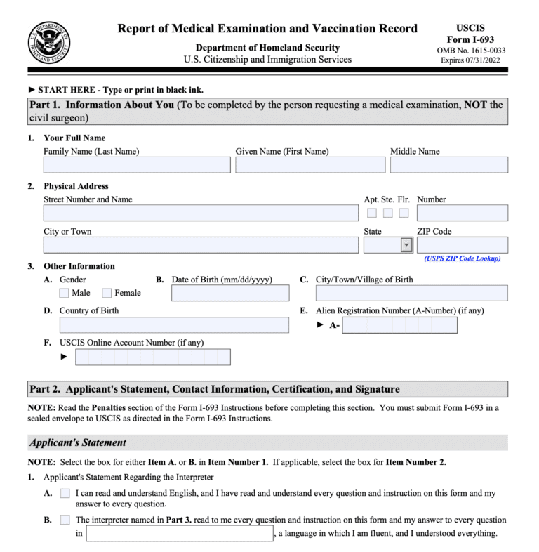 Immigration Medical Exam | The Complete Guide