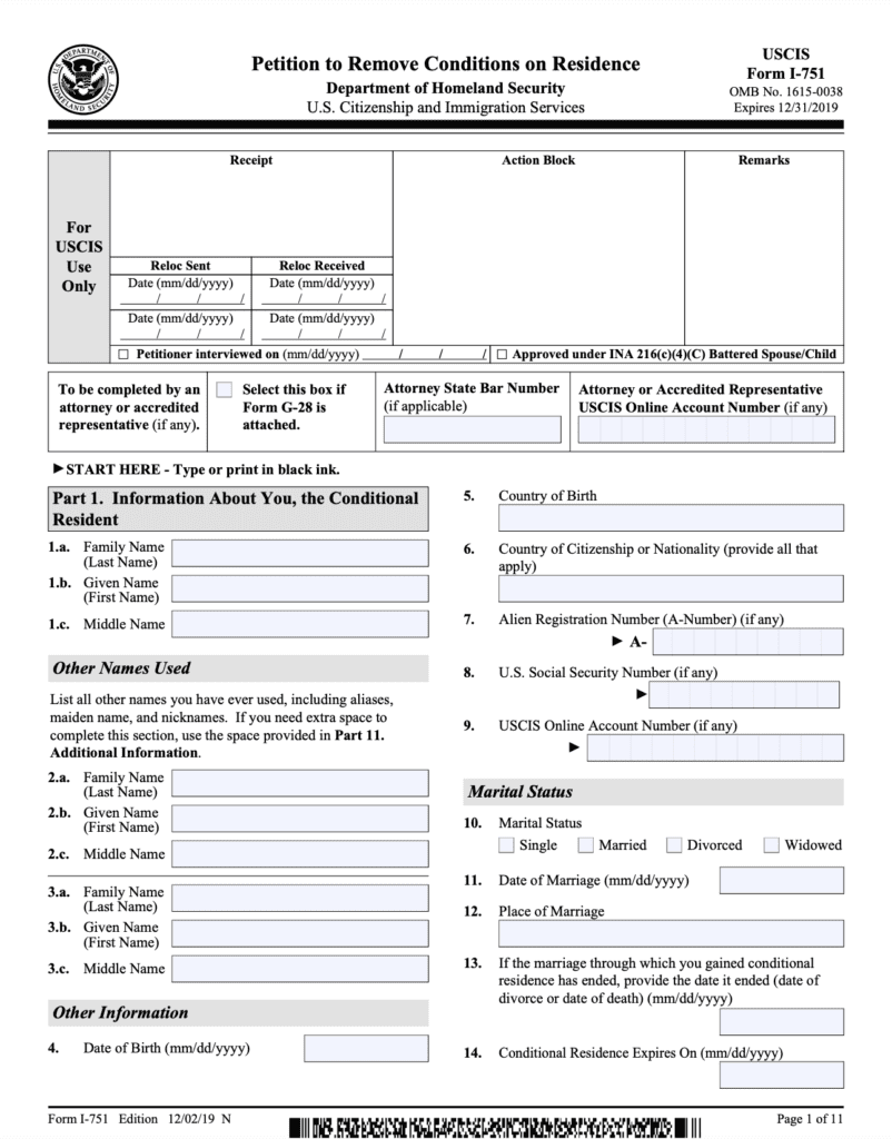 Form I-751 Complete Guide: Affidavit, Instructions