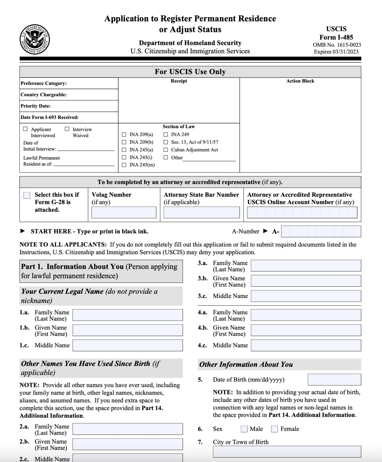 Complete Guide to Form I-485 | Step-by-Step Instructions