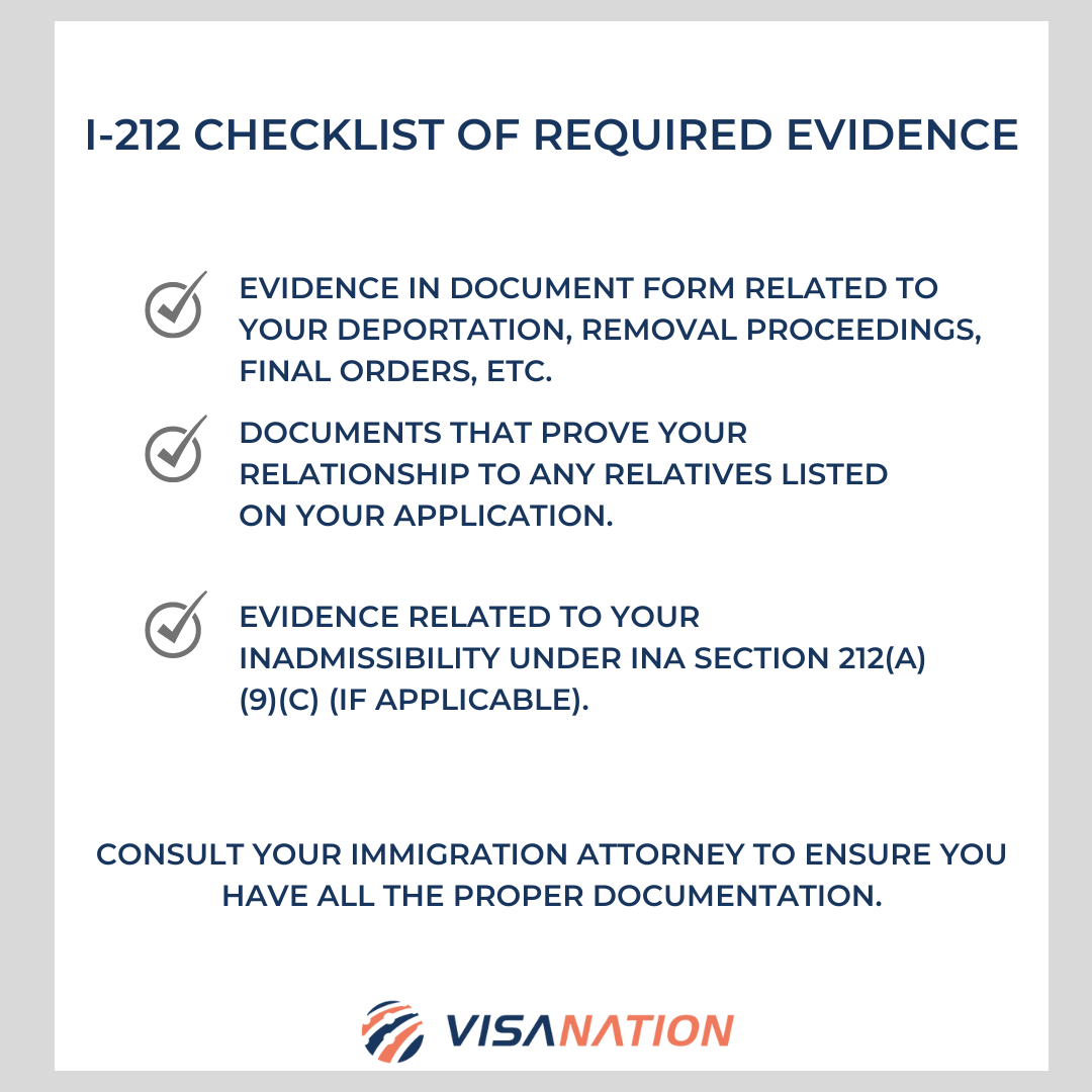 Form I212 Waiver Repply for Admission to the U.S. VisaNation