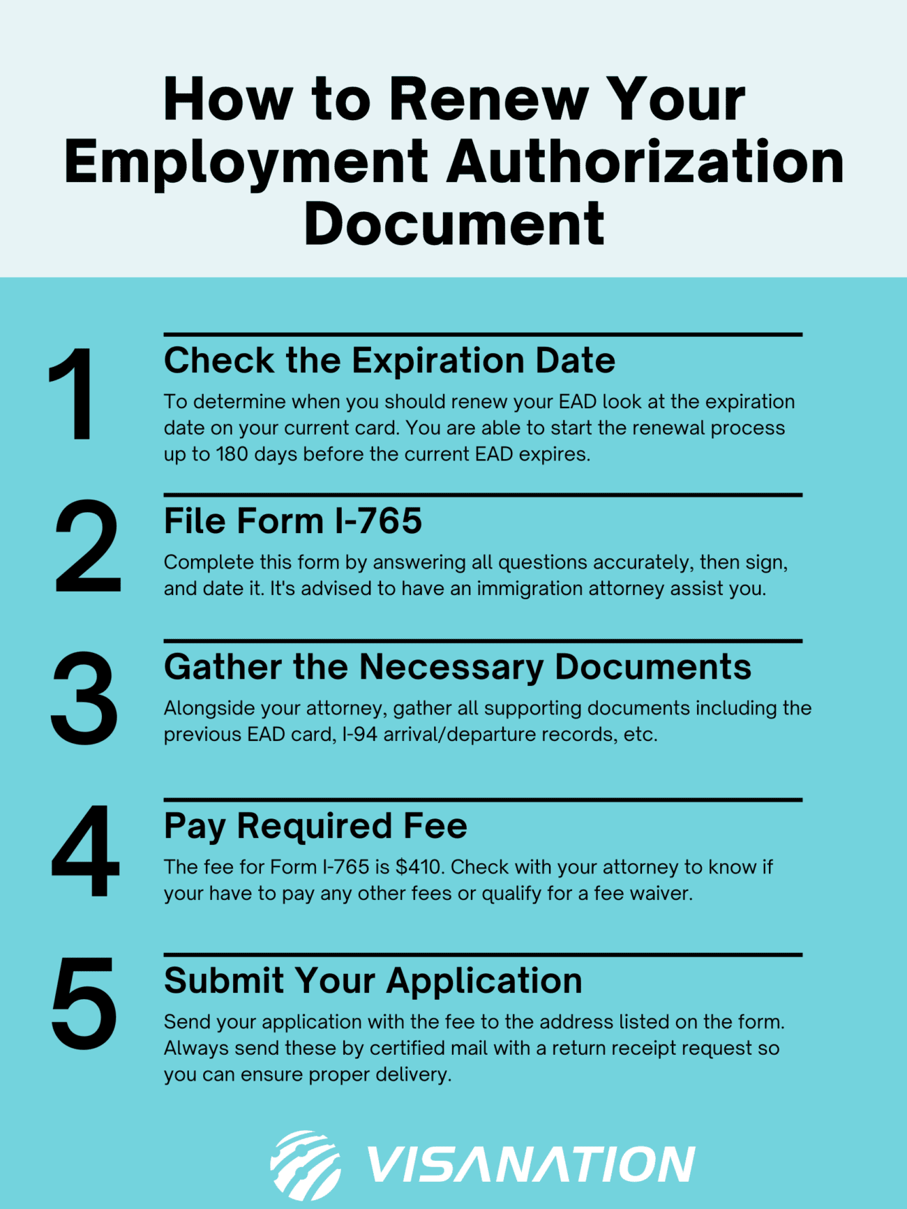 Form I 766 Step By Step To Get The Ead Card In 2023 Visanation 7301