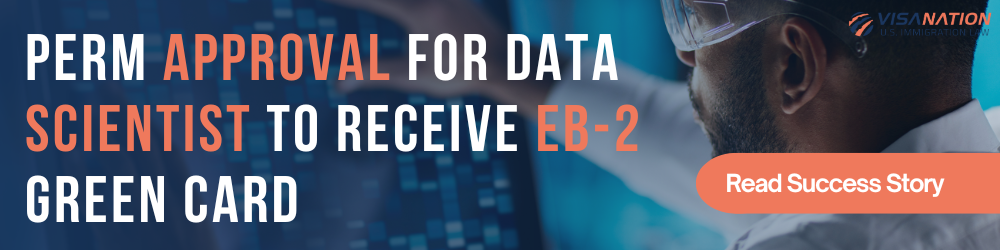 Data Scientist EB-2 Approval Banner for Success Story