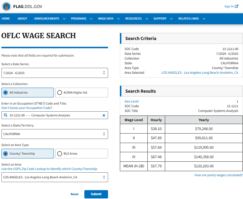 How to check prevailing wage determination